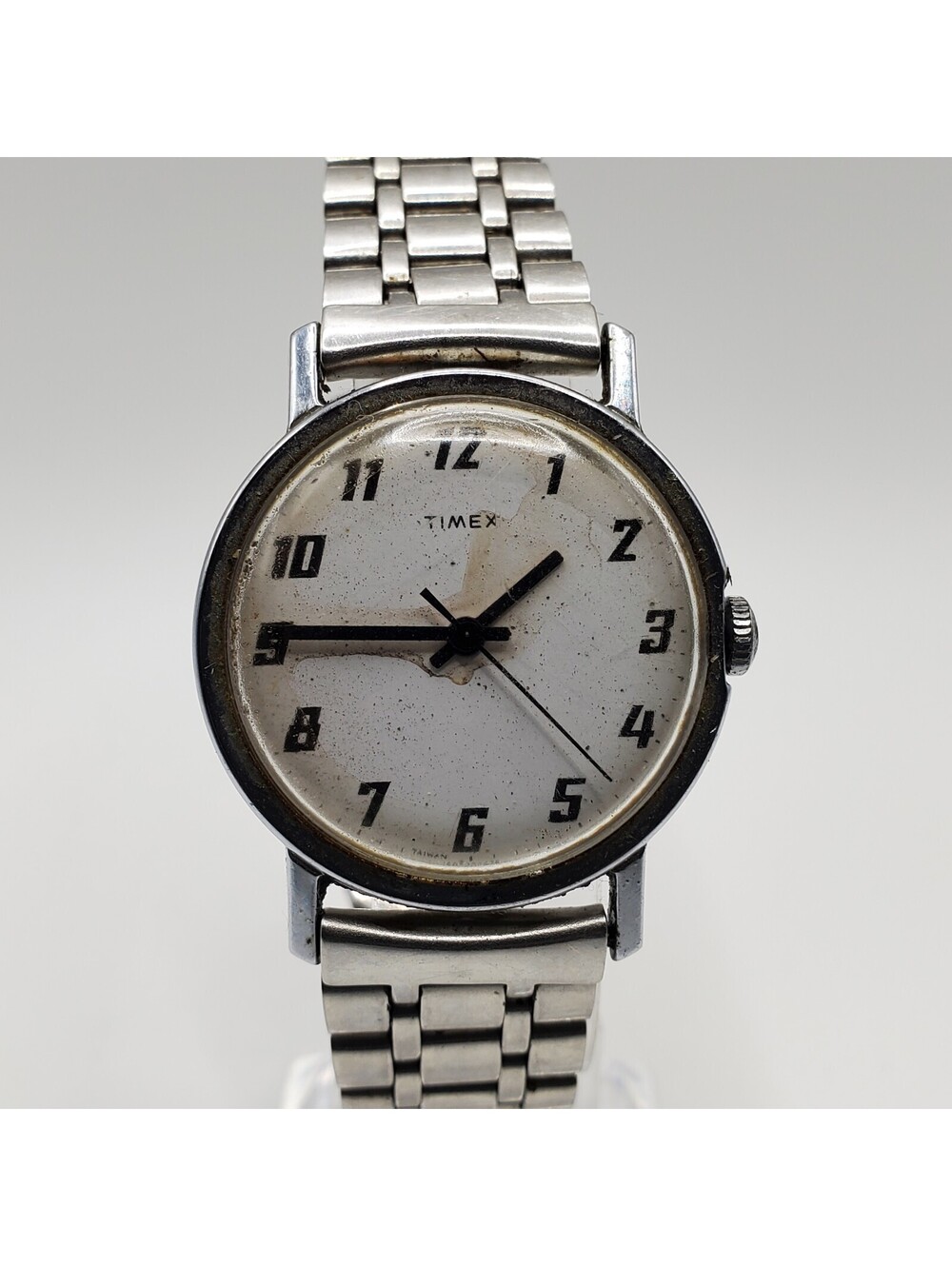Vintage Timex Mercury Mechanical Watch 33mm For Parts Or Repair